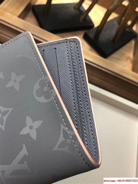 Louis Vuitton Monogram Titanium Multiple Wallet M63297